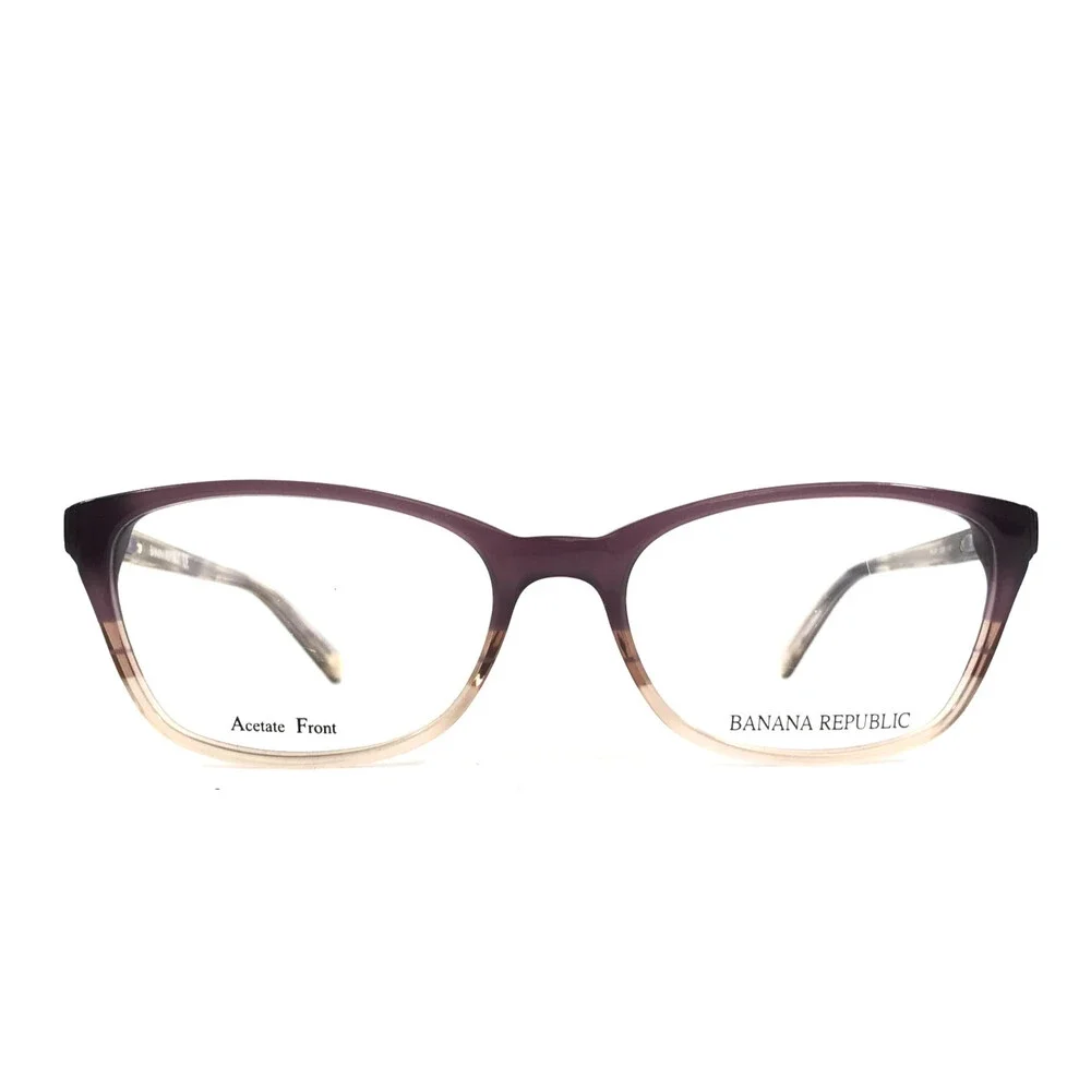 Banana Republic Eyeglasses Frames BR204 2OW Purple Cat Eye Full Rim 52-16-135